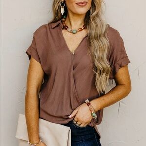 The Zaiden Wrap Top
